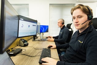 Clients being supported by our remote helpdesk team