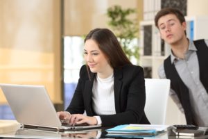 Employees at works