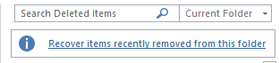 Deleted items outlook