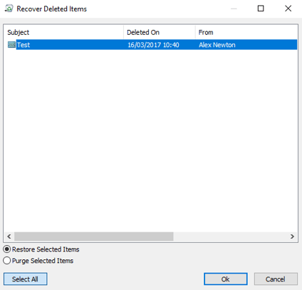Outlook recover E-mails