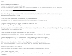bitcoin phishing scam email