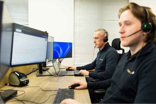 Mack and Andrew working Mack and Andrew working