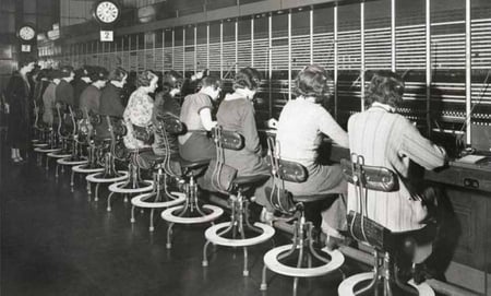 Phone systems modernising - old telephone exchange