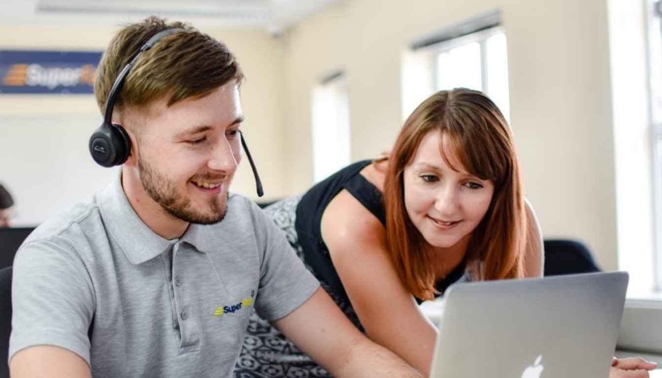 Adam and Frankie working on a ticket