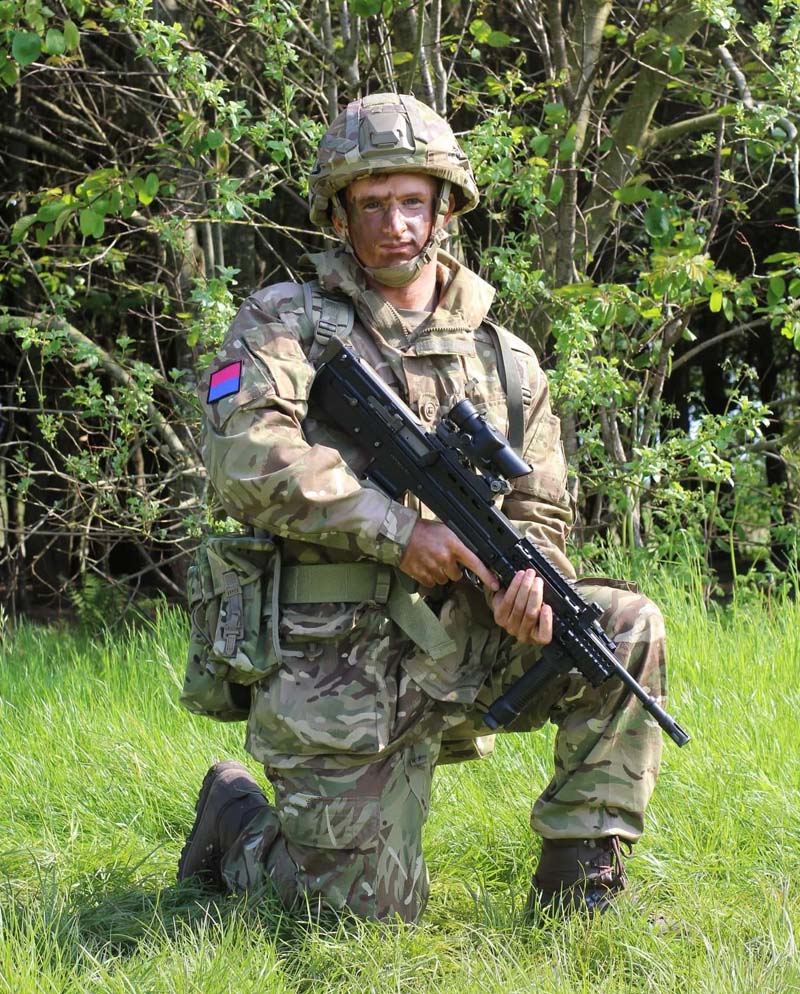 Army Reservist training with Stefan Reeves